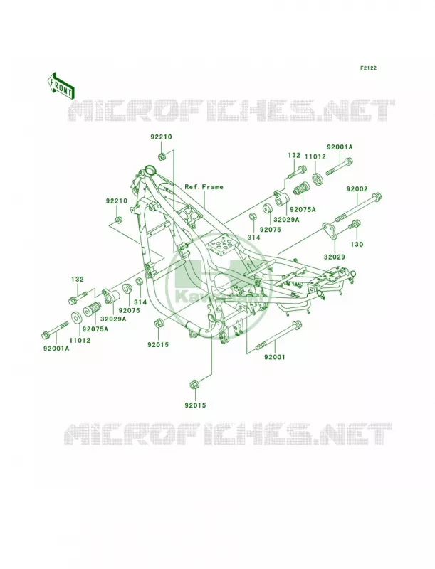 Engine Mount Kawasaki MOTOS 750 2004 ZR-7S  ZR750-H4