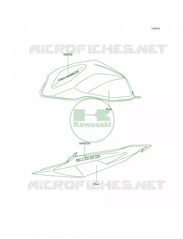 DecalsRedA2 Kawasaki MOTOS 1000 2003 Z1000  ZR1000-A1