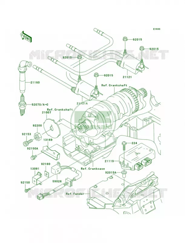Ignition System Kawasaki MOTOS 1200 2002 ZRX1200R  ZR1200-A2