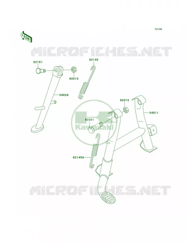 Stands Kawasaki MOTOS 750 2002 ZR-7S  ZR750-H2