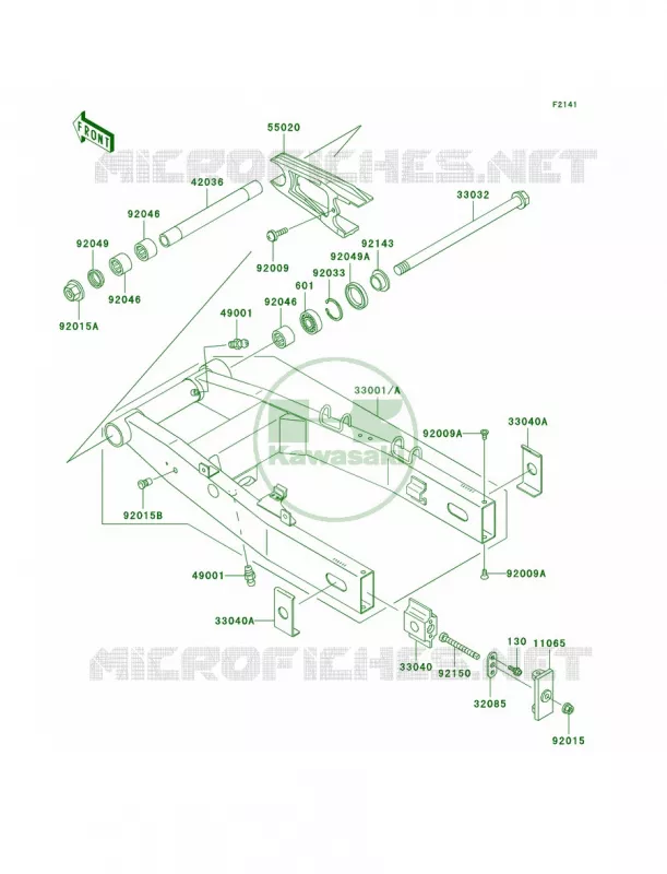 Swingarm Kawasaki MOTOS 750 2002 ZR-7S  ZR750-H2
