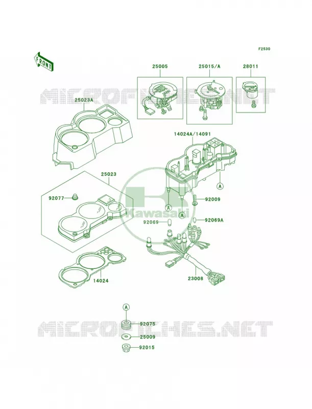 Meters Kawasaki MOTOS 250 2001 Ninja 250R  EX250-F15