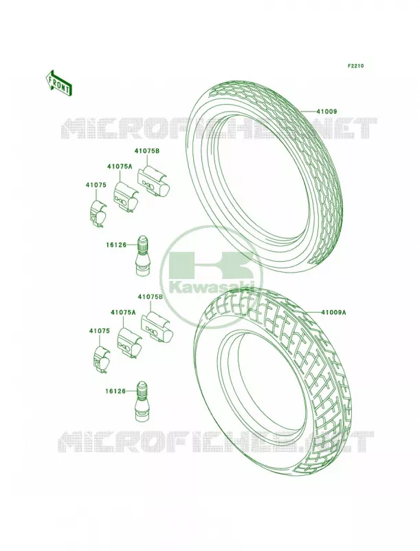 Tires Kawasaki MOTOS 250 2001 Ninja 250R  EX250-F15