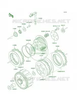 Clutch pour Kawasaki KLX300R 1997