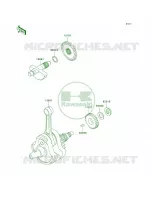 Crankshaft pour Kawasaki KLX300R 1997