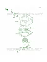 CylinderPistons pour Kawasaki KLX300R 1997