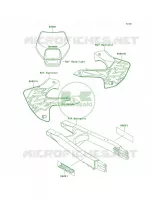 DecalsKLX300 A2 pour Kawasaki KLX300R 1997