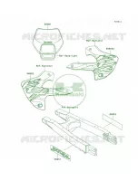 DecalsKLX300 A3 pour Kawasaki KLX300R 1997