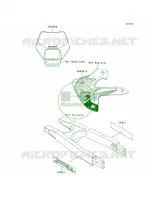 DecalsKLX300 A4 pour Kawasaki KLX300R 1997