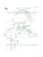 Fenders pour Kawasaki KLX300R 1997