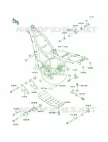 Frame Fittings pour Kawasaki KLX300R 1997