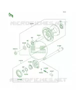 Front Hub pour Kawasaki KLX300R 1997