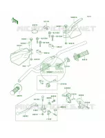 Handlebar pour Kawasaki KLX300R 1997