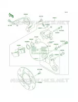 Rear Brake pour Kawasaki KLX300R 1997