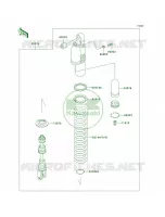 Shock Absorbers pour Kawasaki KLX300R 1997