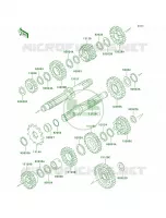 Transmission pour Kawasaki KLX300R 1997