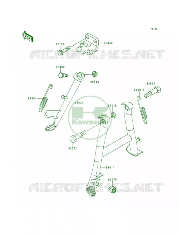 Stands Kawasaki MOTOS 250 1997 Ninja 250R  EX250-F11