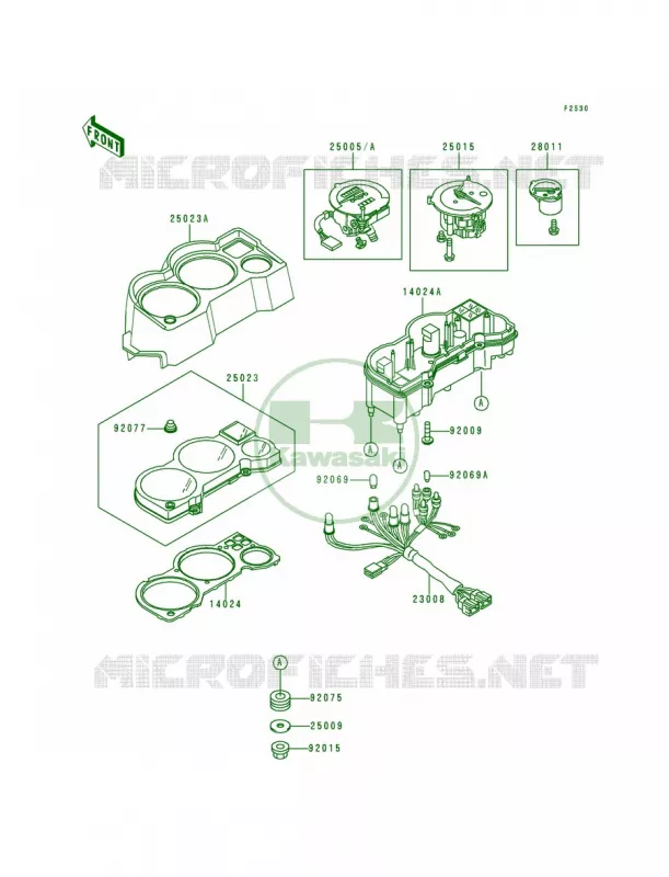 Meters Kawasaki MOTOS 250 1996 Ninja 250R  EX250-F10