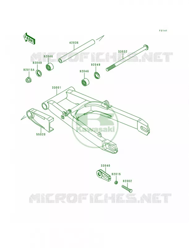 Swingarm Kawasaki MOTOS 250 1996 Ninja 250R  EX250-F10