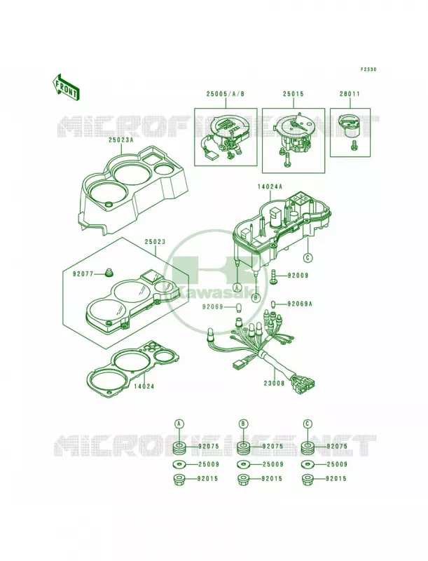Meters Kawasaki MOTOS 250 1995 Ninja 250R  EX250-F9