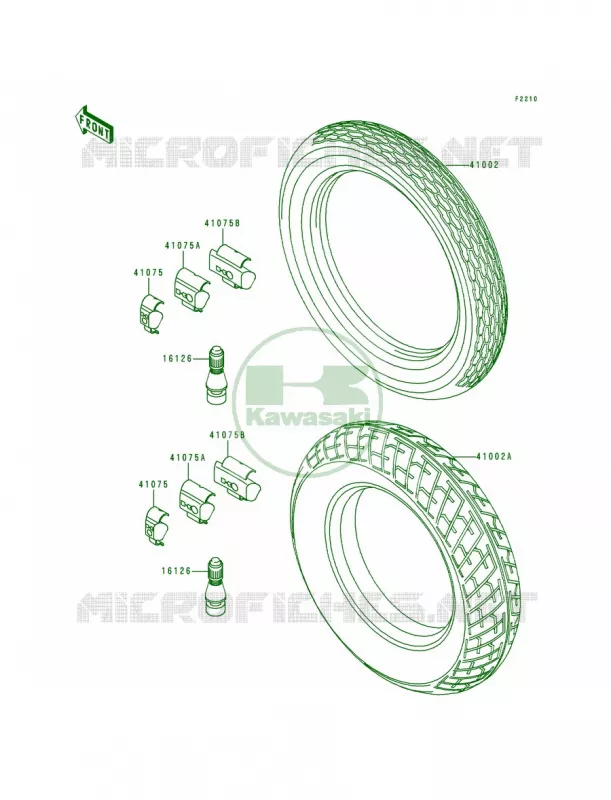 Tires Kawasaki MOTOS 250 1995 Ninja 250R  EX250-F9
