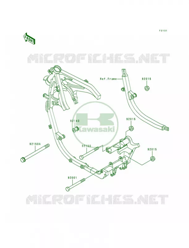 Frame Fittings Kawasaki MOTOS 500 1995 Ninja 500  EX500-D2