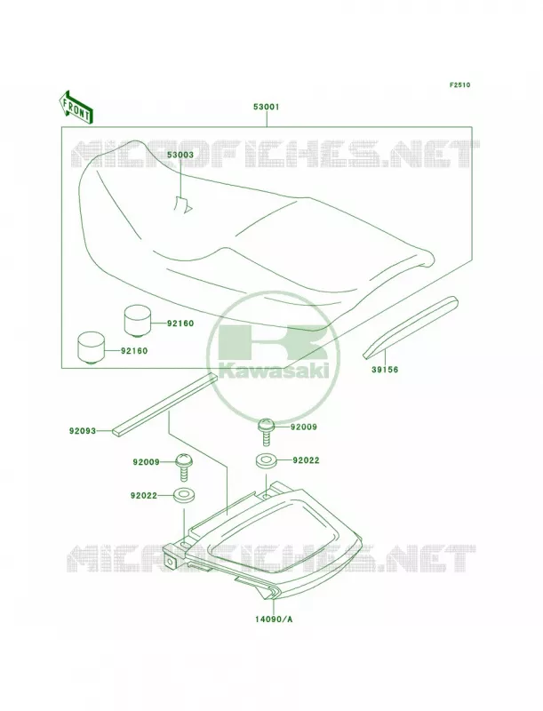 Seat Kawasaki MOTOS 1100 1995 GPZ 1100  ZX1100-E1