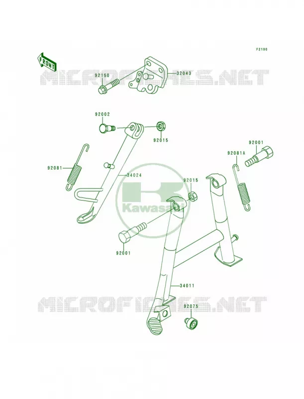 Stands Kawasaki MOTOS 250 1994 Ninja 250R  EX250-F8