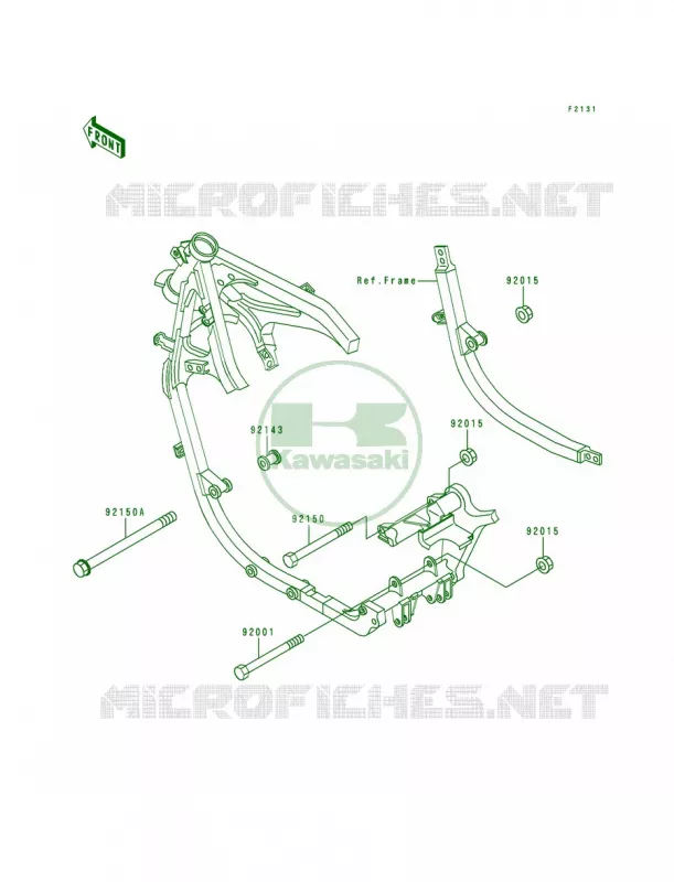 Frame Fittings Kawasaki MOTOS 500 1994 Ninja 500  EX500-D1