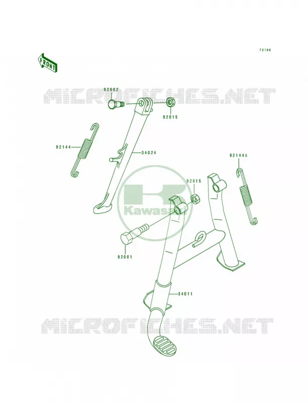Stands Kawasaki MOTOS 1100 1994 ZR1100 Zephyr  ZR1100-A3