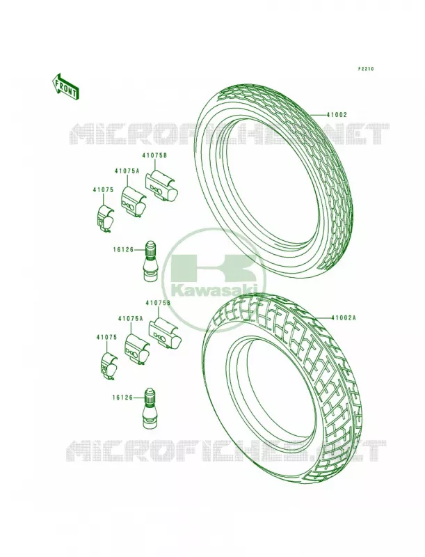Tires Kawasaki MOTOS 250 1993 Ninja 250R  EX250-F7