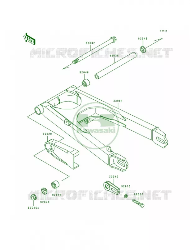 Swingarm Kawasaki MOTOS 500 1993 EX500  EX500-A7