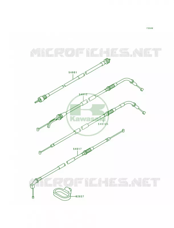 Cables Kawasaki MOTOS 1100 1993 ZR1100 Zephyr  ZR1100-A2