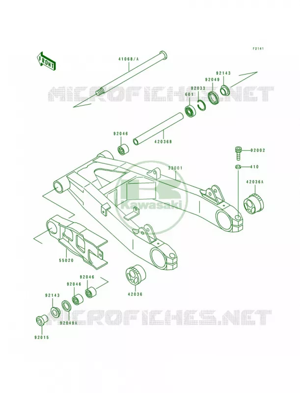 Swingarm Kawasaki MOTOS 1100 1993 ZR1100 Zephyr  ZR1100-A2