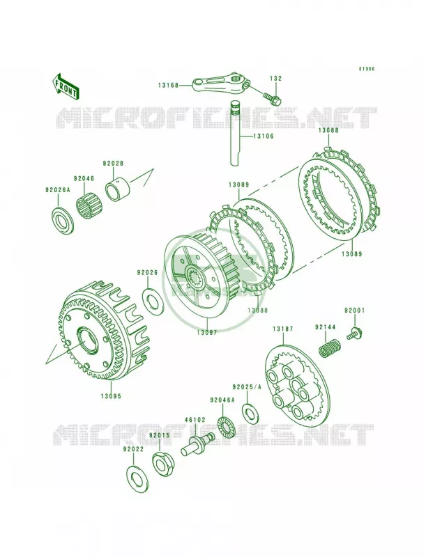 Clutch Kawasaki MOTOS 750 1993 Zephyr 750  ZR750-C3