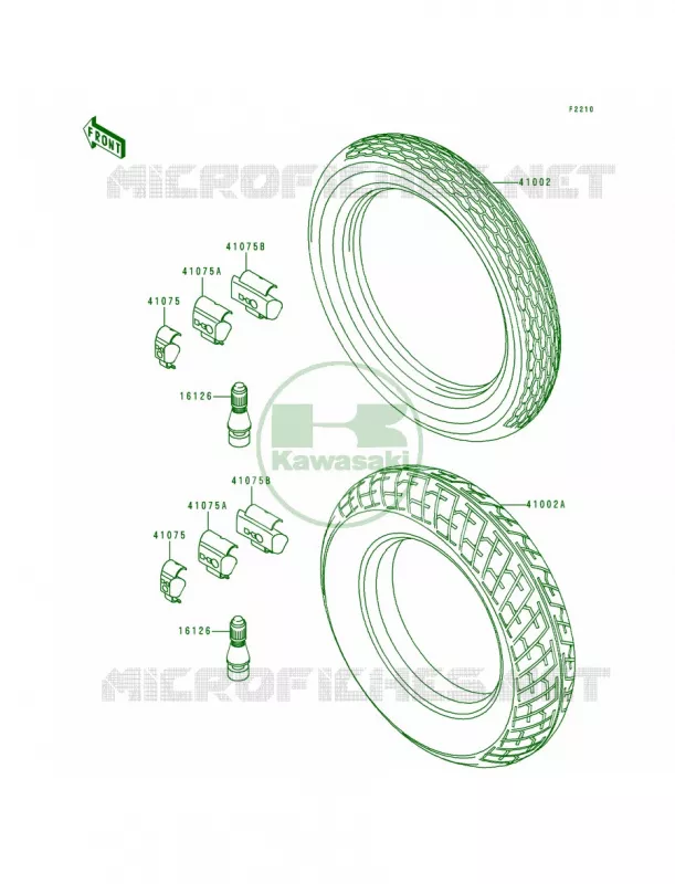Tires Kawasaki MOTOS 250 1992 Ninja 250R  EX250-F6