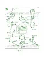 MeterZR550 B3B4 pour Kawasaki Zephyr 1992