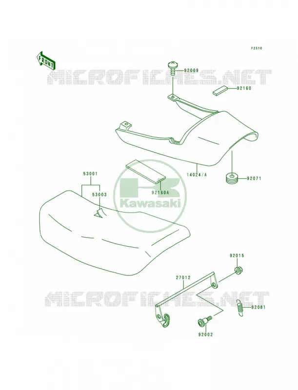 Seat Kawasaki MOTOS 750 1992 Zephyr 750  ZR750-C2