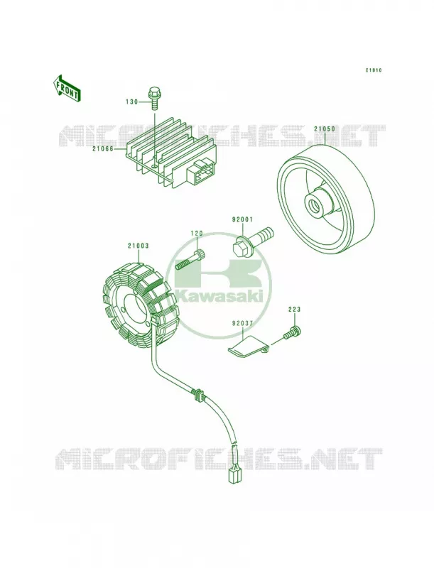 Generator Kawasaki MOTOS 750 1991 Zephyr 750  ZR750-C1