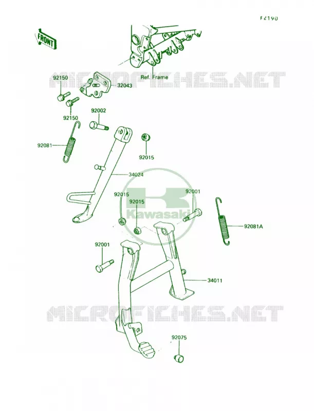 Stands Kawasaki MOTOS 250 1990 Ninja 250R  EX250-F4