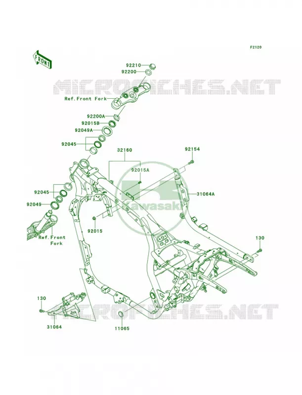 Frame Kawasaki MOTOS 1700 2013 Vulcan 1700 Vaquero  VN1700JDFA