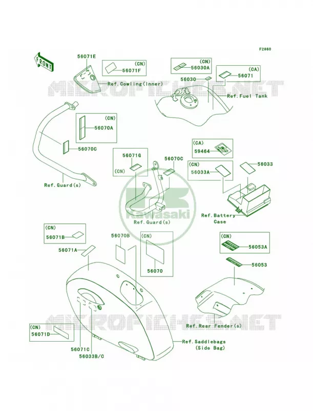 Labels Kawasaki MOTOS 1700 2013 Vulcan 1700 Vaquero  VN1700JDFA