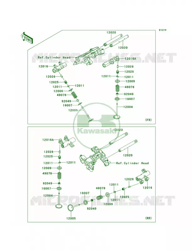 Valves Kawasaki MOTOS 1700 2013 Vulcan 1700 Vaquero  VN1700JDFA